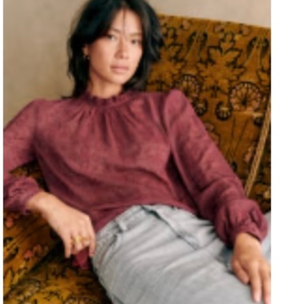 Sezane Valentine Blouse Excellent Condition Like New